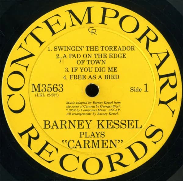 Barney Kessel — Modern Jazz Performances From Bizet's Opera Carmen