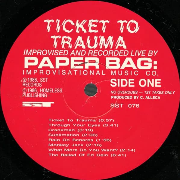 Paper Bag: — Ticket To Trauma