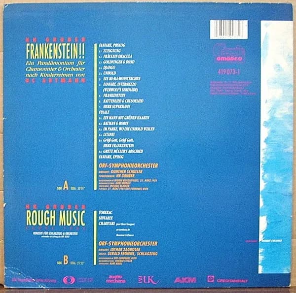 HK Gruber - H.C. Artmann — Frankenstein!!
