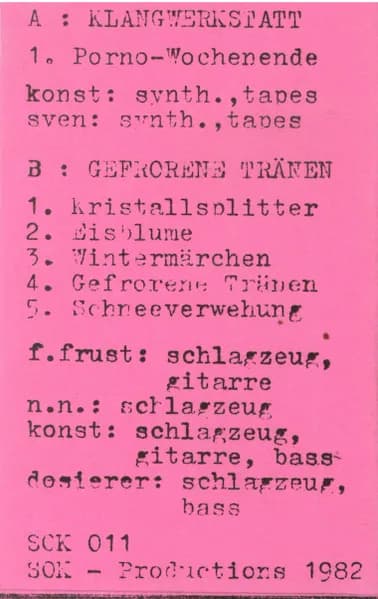 Klangwerkstatt / Gefrorene Tränen — Untitled