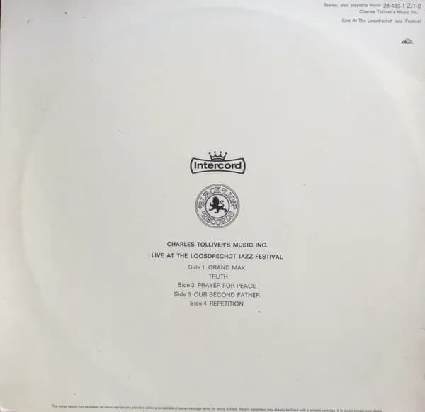 Charles Tolliver 's Music Inc — Live At The Loosdrechdt Jazz Festival