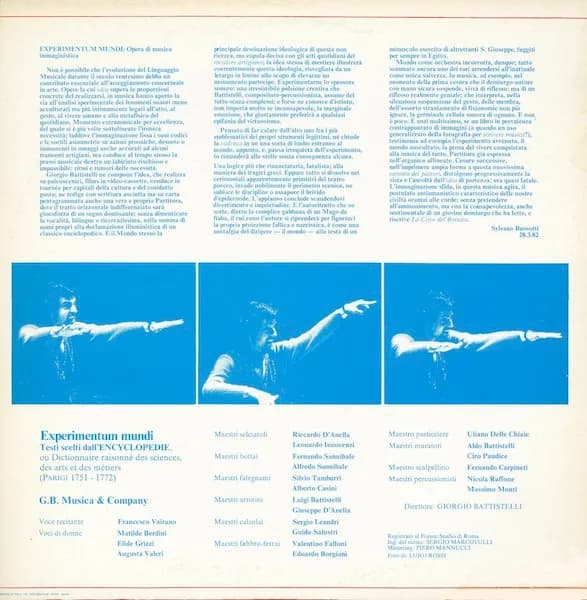 Giorgio Battistelli — Experimentum Mundi
