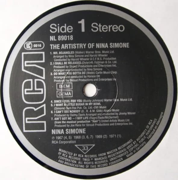 Nina Simone — The Artistry Of Nina Simone