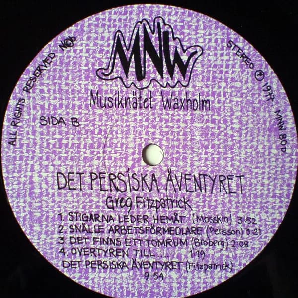 Gregory Allan Fitzpatrick — Det Persiska Äventyret