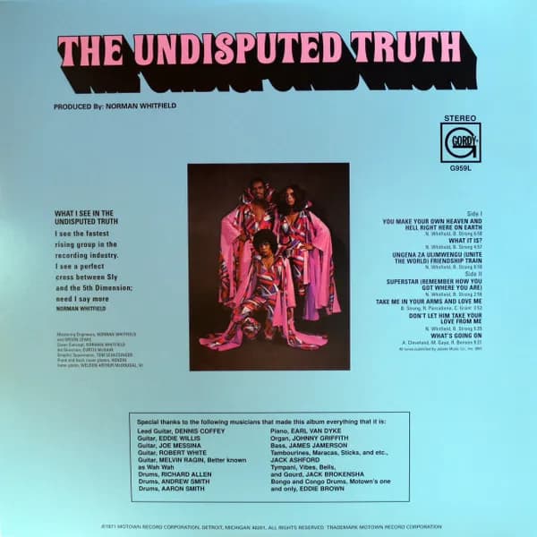 The Undisputed Truth — Face To Face With The Truth