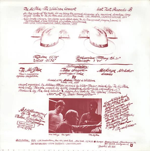 Joe McPhee Featuring John Snyder (3) And Makaya Ntshoko — The Willisau Concert
