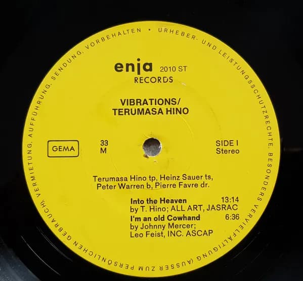 Terumasa Hino, Heinz Sauer, Peter Warren, Pierre Favre — Vibrations