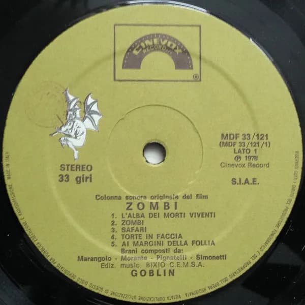 Goblin — Zombi (Colonna Sonora Originale Del Film)