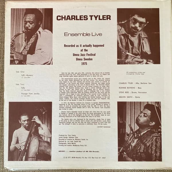 Charles Tyler — Live In Europe: Jazz Festival Umea