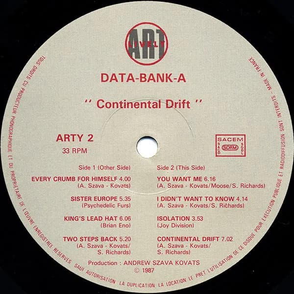 Data-Bank-A — Continental Drift