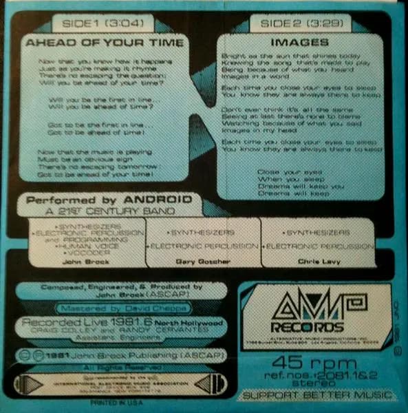 Android A 21st Century Band — Ahead Of Your Time & Images