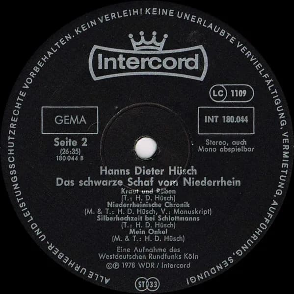 Hanns Dieter Hüsch — Das Schwarze Schaf Vom Niederrhein