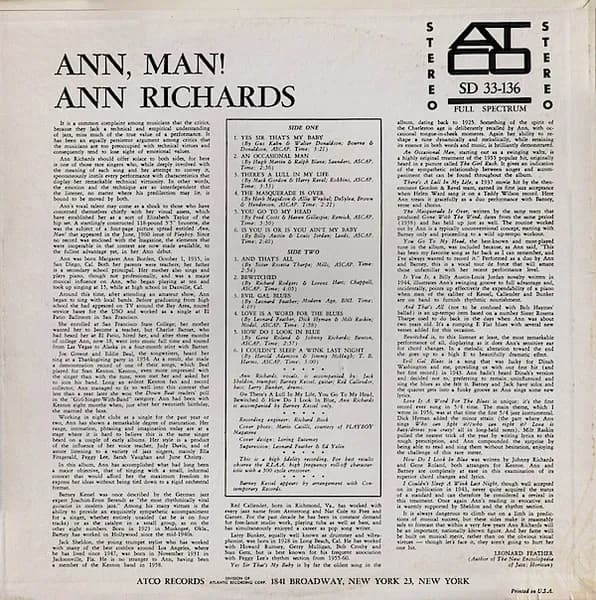 Ann Richards — Ann, Man!