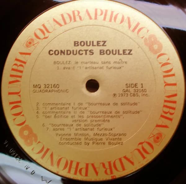 Pierre Boulez — Boulez Conducts Boulez: Le Marteau Sans Maitre / Livre Pour Cordes