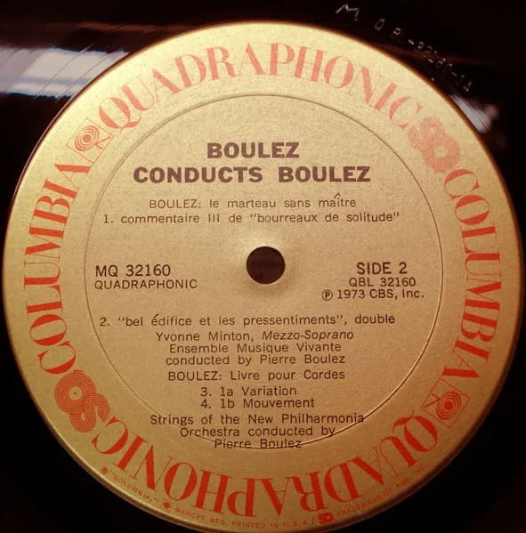 Pierre Boulez — Boulez Conducts Boulez: Le Marteau Sans Maitre / Livre Pour Cordes