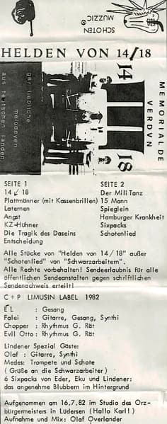 Helden Von 14/18 — Gar Liebliche Melodeyen Aus Teutschen Landen