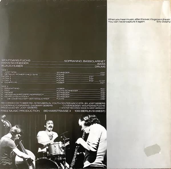 Wolfgang Fuchs / Hans Schneider / Klaus Huber (3) — Momente