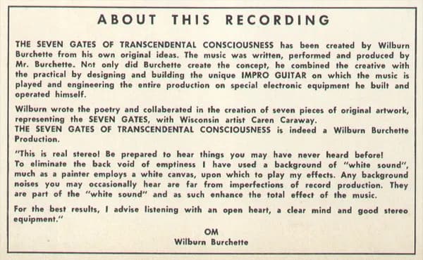 Master Wilburn Burchette — Opens The Seven Gates Of Transcendental Consciousness