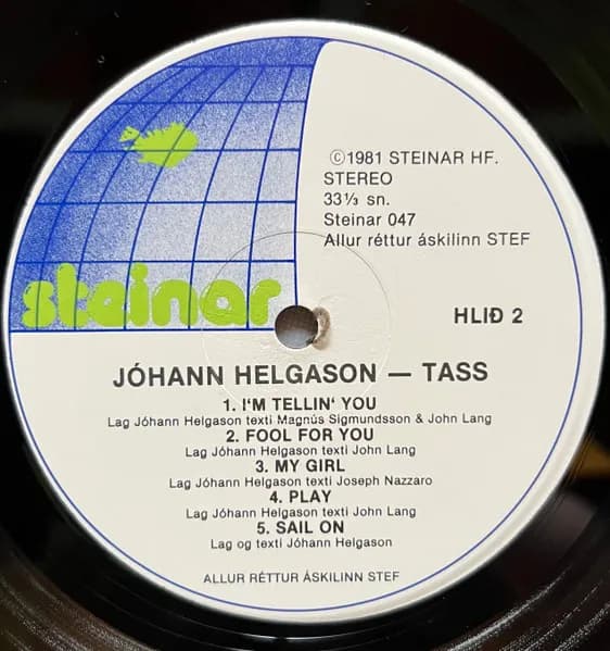 Jóhann Helgason — Tass