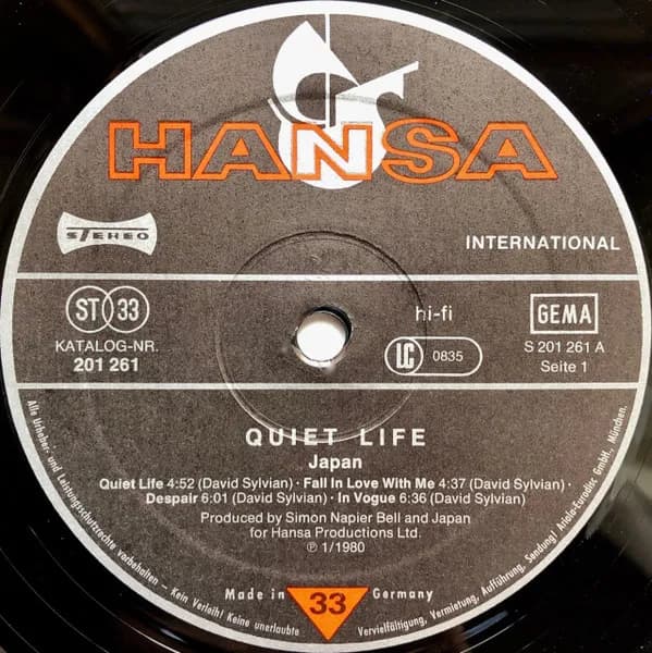 Japan — Quiet Life