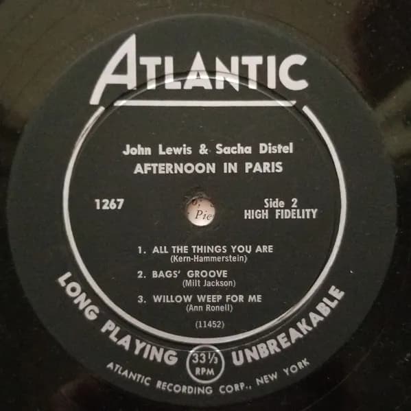 John Lewis (2) & Sacha Distel — Afternoon In Paris