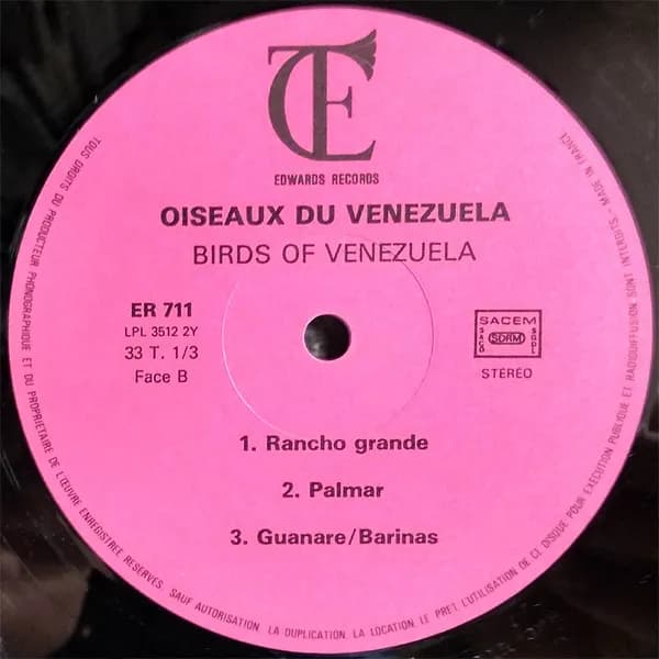 Jean C. Roché — Oiseaux Du - Birds Of Vénézuéla