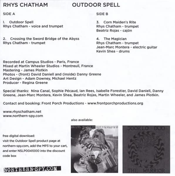 Rhys Chatham — Outdoor Spell