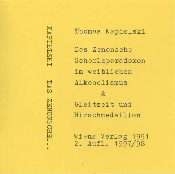 Das Zenonsche Schorleparadoxon Im Weiblichen Alkoholismus & Gleitzeit Und Hirschmedaillon