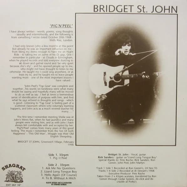 Bridget St. John — The First Cut