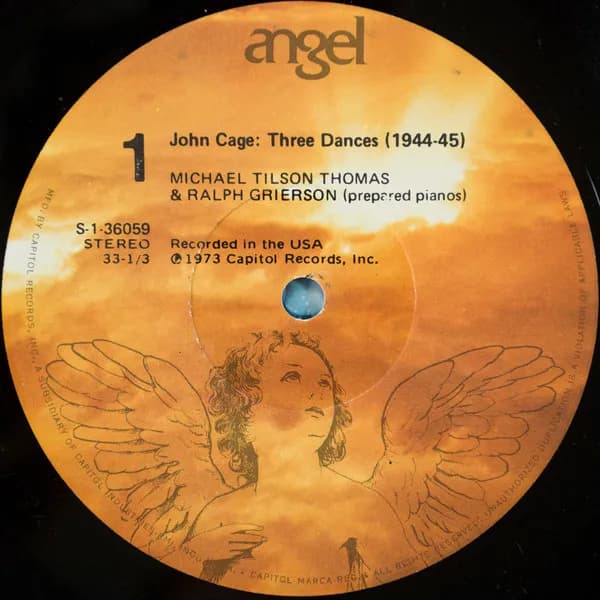 John Cage / Steve Reich / Michael Tilson Thomas / Ralph Grierson — Three Dances & Four Organs
