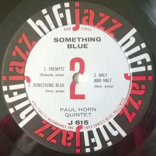 The Paul Horn Quintet — Something Blue