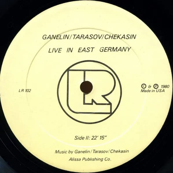 Ganelin / Tarasov / Chekasin — Live In East Germany