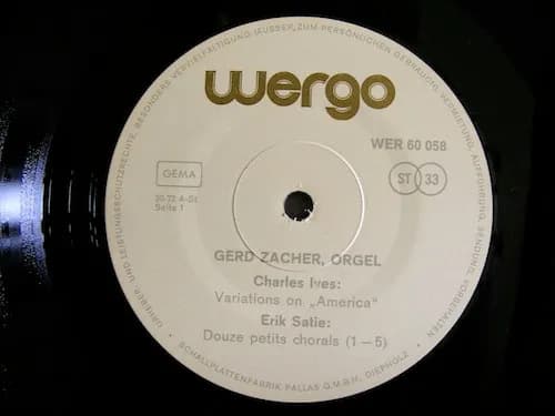 Charles Ives / Erik Satie / Juan Allende-Blin - Gerd Zacher — Zwischen Orgel Und Leierkasten