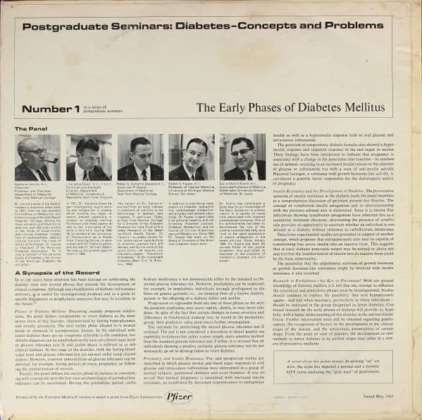 Rachmiel Levine, M.D., J. Vallance-Owen, M.D., F.R.C.P., Rafael A. Camerini-Davalos, M.D., Stefan S. Fajans, M.D., David Morris Kipnis, M.D. — The Early Phases Of Diabetes Mellitus