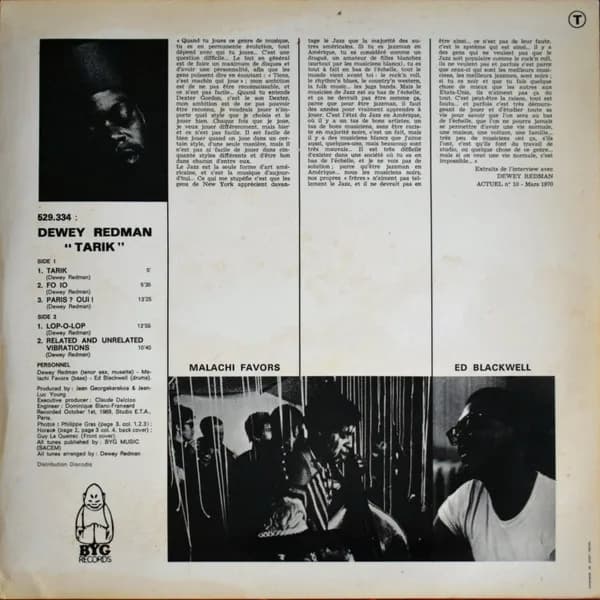 Dewey Redman — Tarik