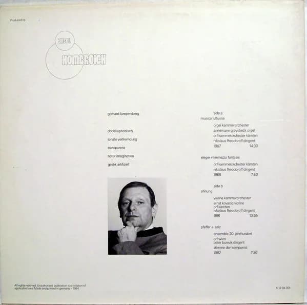 Gerhard Lampersberg — Gerhard Lampersberg