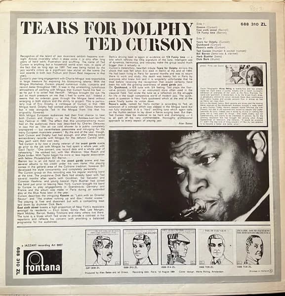 Ted Curson Quartet — Tears For Dolphy