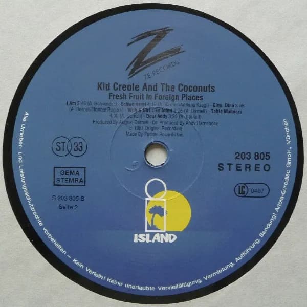 Kid Creole And The Coconuts — Fresh Fruit In Foreign Places