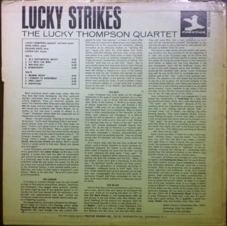 The Lucky Thompson Quartet — Lucky Strikes