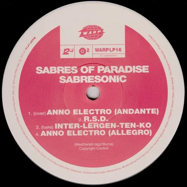 The Sabres Of Paradise — Sabresonic