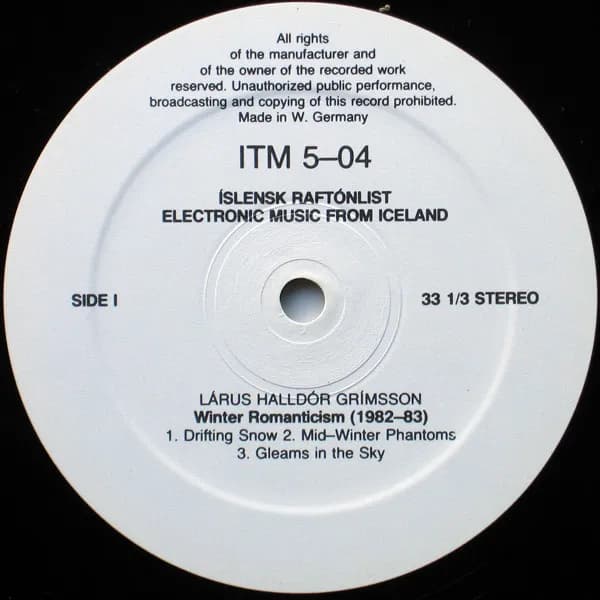 Lárus Halldór Grímsson / Thorsteinn Hauksson — Íslensk Raftónlist = Electronic Music From Iceland
