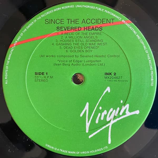 Severed Heads — Since The Accident