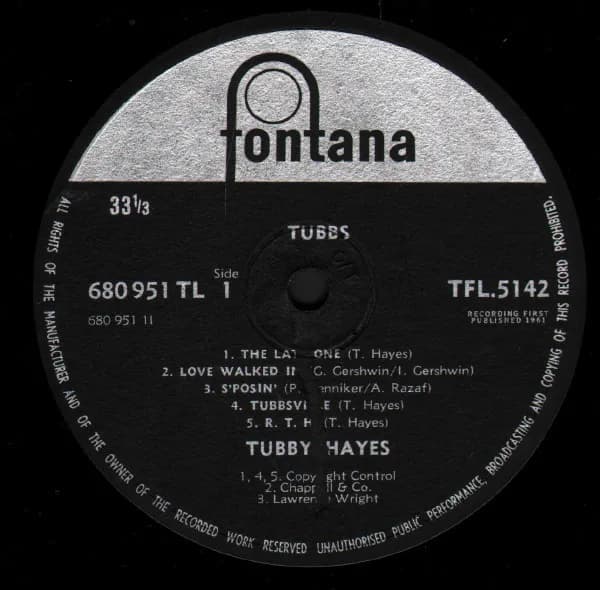 Tubby Hayes — Tubbs