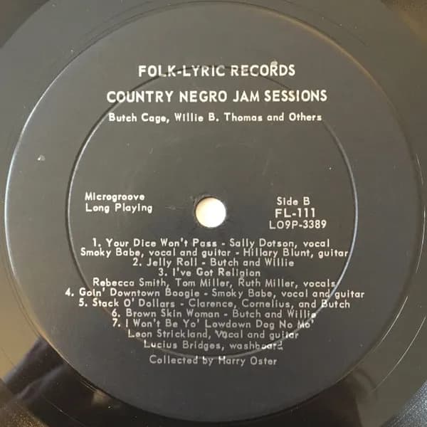 Butch Cage, Willie B. Thomas , and Various — Country Negro Jam Sessions