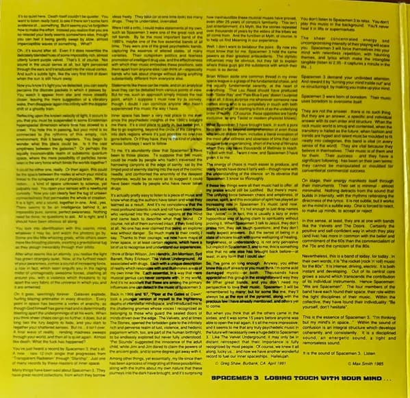 Spacemen 3 — Losing Touch With Your Mind...