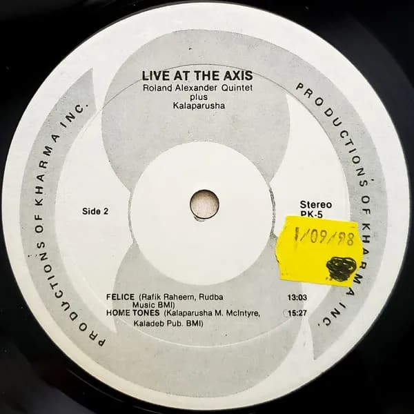 Roland Alexander Quintet Plus Kalaparusha — Live At The Axis