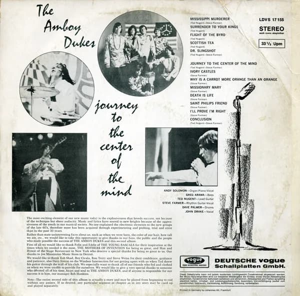The Amboy Dukes — Journey To The Center Of The Mind