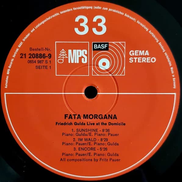 Friedrich Gulda — Fata Morgana (Live At The Domicile)