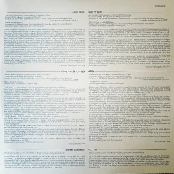 Bernard Parmegiani & François Bayle — Divine Comédie