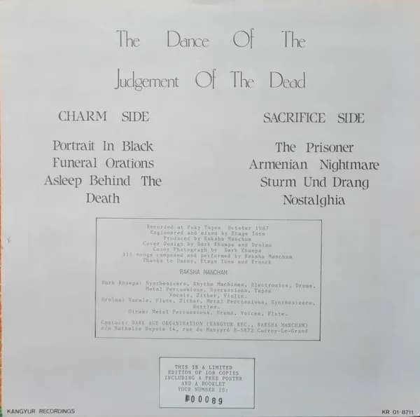 Raksha Mancham — The Dance Of The Judgement Of The Dead